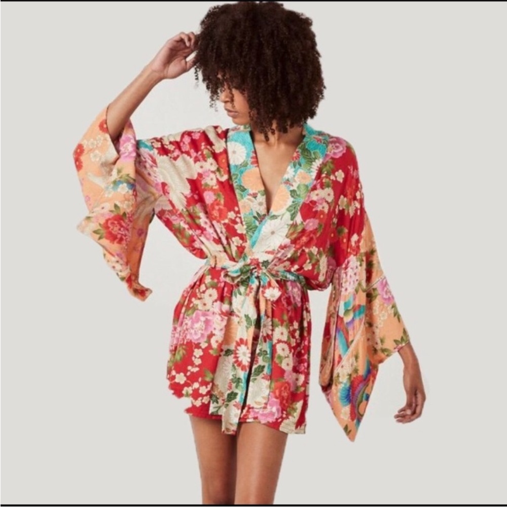 Spell Delilah Patchwork Robe Small - image 5